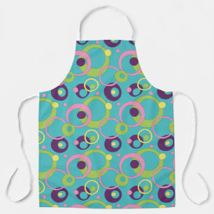 Funky Blue Circles - All-over-Print-Schürze Schürze