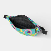 Funky Blue Circles Bauchtasche (Offen)