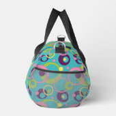 Funky Blue Circles Duffle Bag (Rechts)