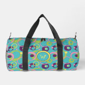 Funky Blue Circles Duffle Bag (Rückseite)