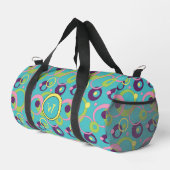 Funky Blue Circles Duffle Bag (Rechte Ecke)