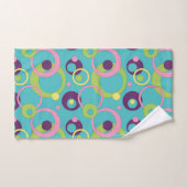 Funky Blue Circles Handtuch-Set Badhandtuch Set (Handtuch)