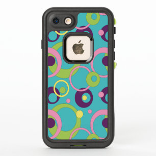 Funky Blue Circles Lifeproof Hülle