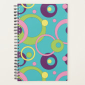 Funky Blue Circles Planer (Vorderseite)