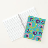 Funky Blue Circles SpiralNotebook Notizbuch (Innenseite)