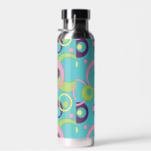 Funky Blue Circles Trinkflasche (Rechts)