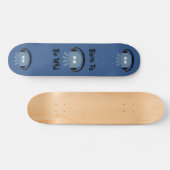 Funky Blue DJ Quallyfish Geboren zu Wild Deck Skateboard (Horizontal)