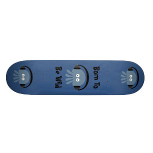 Funky Blue DJ Quallyfish Geboren zu Wild Deck Skateboard