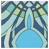 Funky Blue Pattern Stoff (Nahaufnahme)