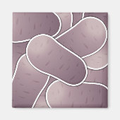 Funky Blue Potato Magnet (Vorne)