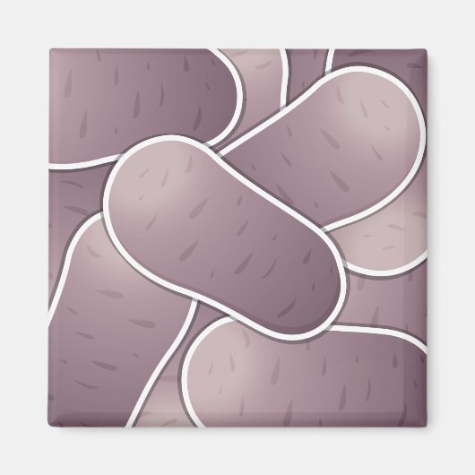 Funky Blue Potato Magnet (Vorne)