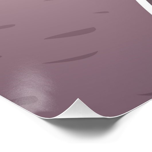 Funky Blue Potato Poster (Ecke)
