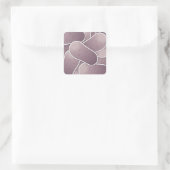 Funky Blue Potato Quadratischer Aufkleber (Tasche)
