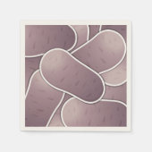 Funky Blue Potato Serviette (Vorderseite)