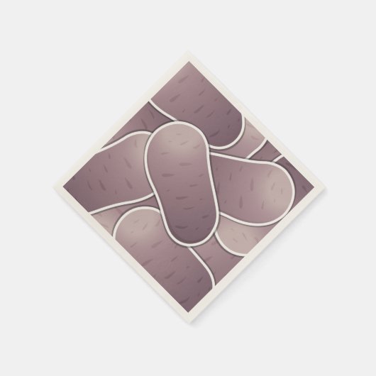 Funky Blue Potato Serviette (Ecke)