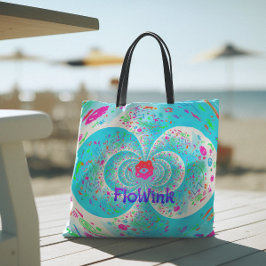 Funky Blue Spiral Tasche