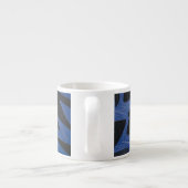Funky Blue Zigzag Specialty Tasse (Rückseite)
