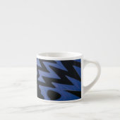 Funky Blue Zigzag Specialty Tasse (Rechts)