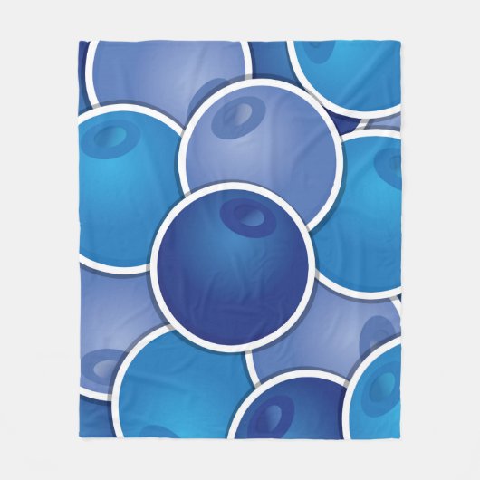 Funky Blueberry Fleecedecke (Vorderseite)