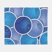 Funky Blueberry Fleecedecke (Vorderseite (Horizontal))