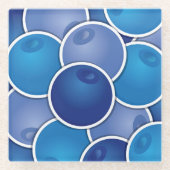 Funky Blueberry Glasuntersetzer (Vorderseite)