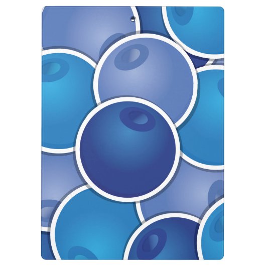 Funky Blueberry Klemmbrett (Rückseite)