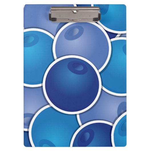 Funky Blueberry Klemmbrett (Vorderseite)