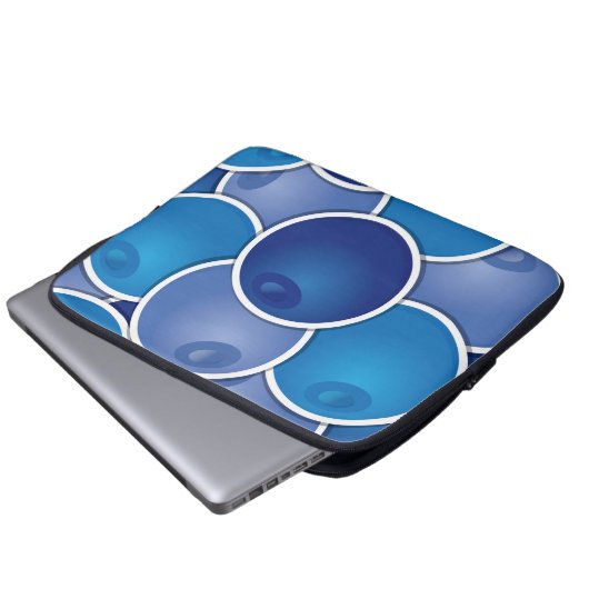 Funky Blueberry Laptopschutzhülle (Vorne Knopf)