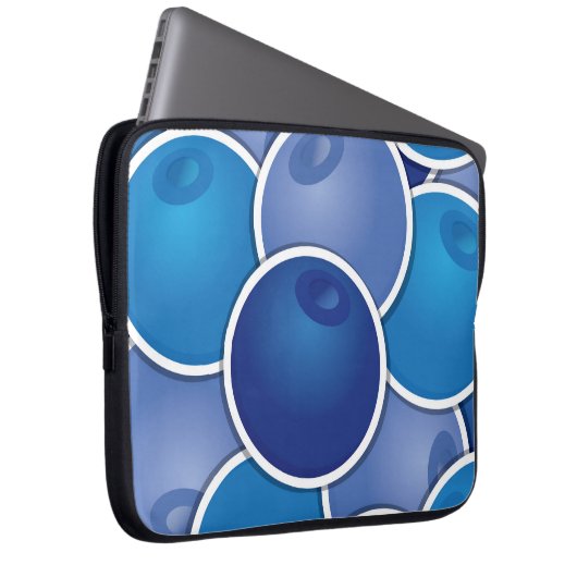 Funky Blueberry Laptopschutzhülle (Vorne Rechts)