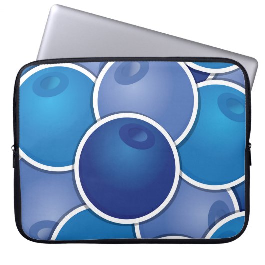 Funky Blueberry Laptopschutzhülle (Vorderseite)