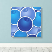 Funky Blueberry Leinwanddruck (Insitu (Holzboden))