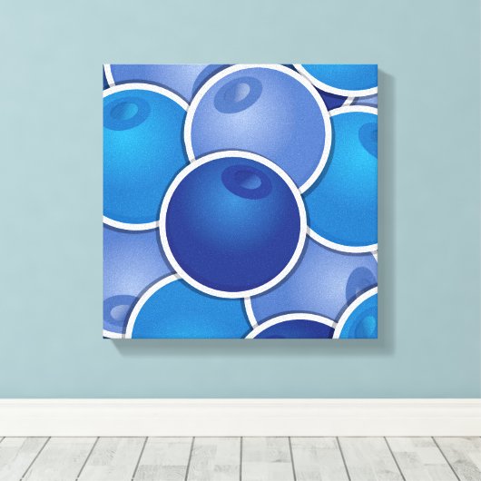 Funky Blueberry Leinwanddruck (Insitu (Holzboden))
