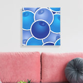 Funky Blueberry Leinwanddruck (Insitu (Wohnzimmer))