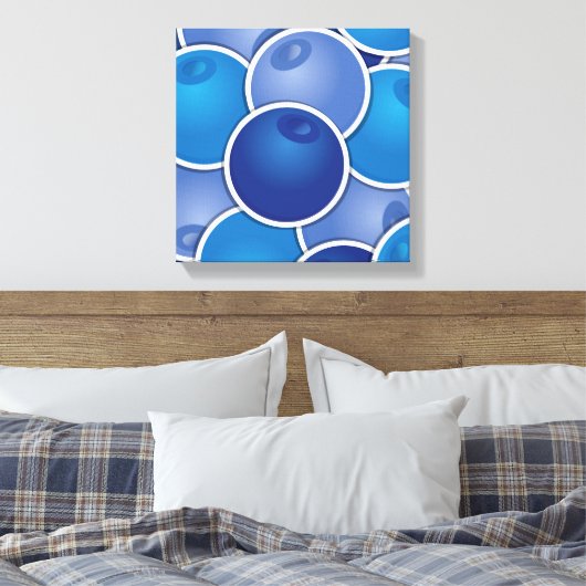 Funky Blueberry Leinwanddruck (Insitu (Schlafzimmer))