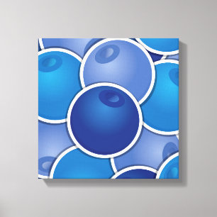Funky Blueberry Leinwanddruck