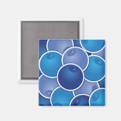 Funky Blueberry Magnet (Vorderseite/Rückseite)