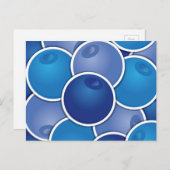 Funky Blueberry Postkarte (Vorne/Hinten)