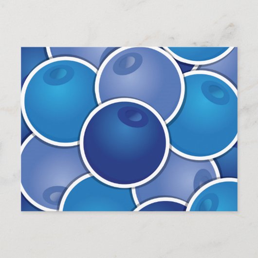 Funky Blueberry Postkarte (Vorderseite)