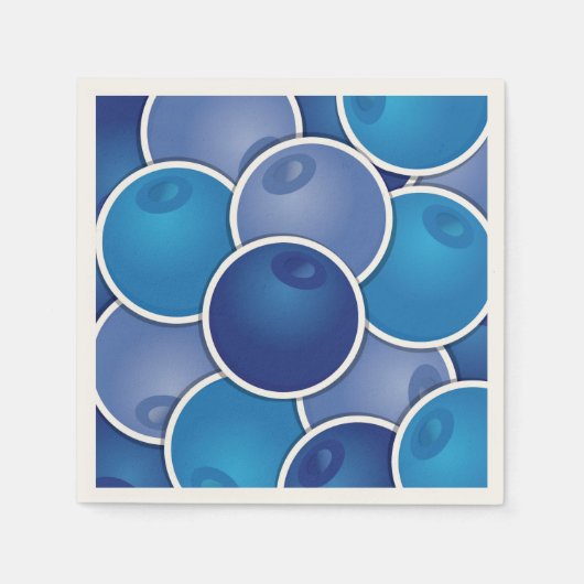 Funky Blueberry Serviette (Vorderseite)