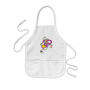 Funky Blume Abstrakt Illustration Kinderschürze