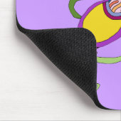 Funky Blume Abstrakt Illustration Mousepad (Ecke)