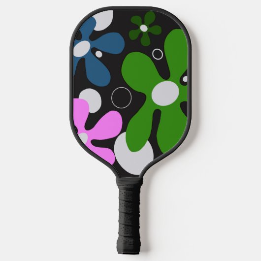 Funky-Blume auf Pickleball-Paddel Pickleball Schläger (Rückseite)