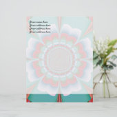 Funky Blume Letterhead Briefkopf (Stehend Vorderseite)
