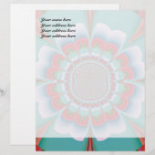 Funky Blume Letterhead Briefkopf (Vorne/Hinten)