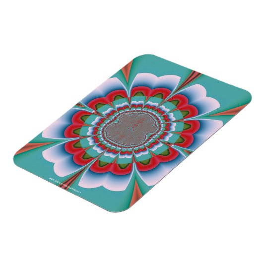 Funky Blume Magnet (Linke Seite)