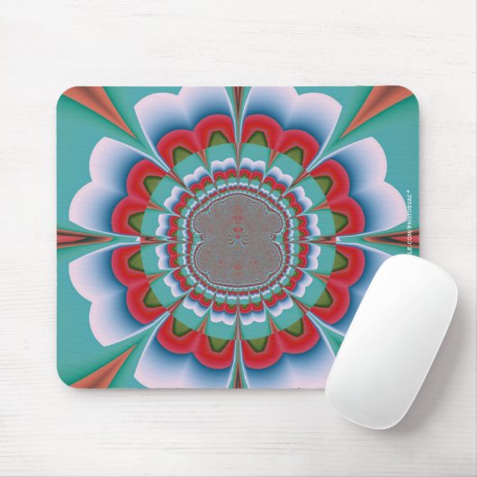 Funky Blume Mousepad (Mit Mouse)