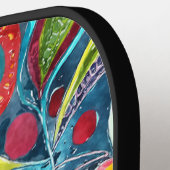 Funky Blume Pickleball Paddle (Linke Seite)