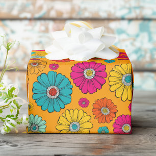 Funky Blume Power Geschenkpapier