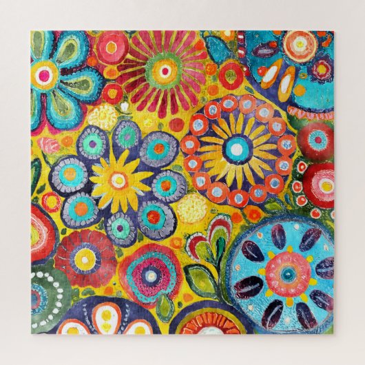Funky Blume Puzzle (Vertikal)