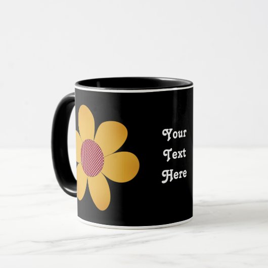 Funky-Blume Tasse (Vorderseite Links)